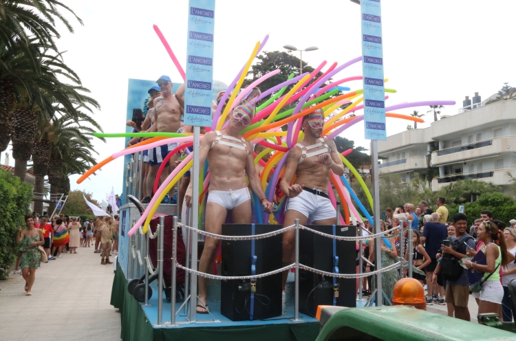 One of the 2022 Sitges Pride floats on June 12, 2022 (by Gemma Sánchez)